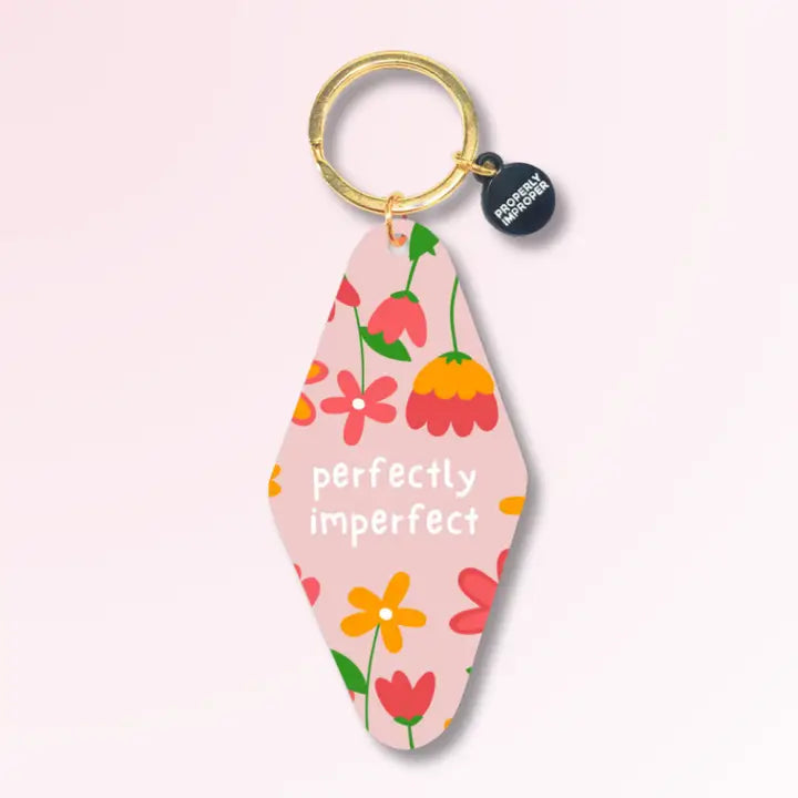 Perfectly Imperfect - Keychain-key chain-drinkingwaterbeekman