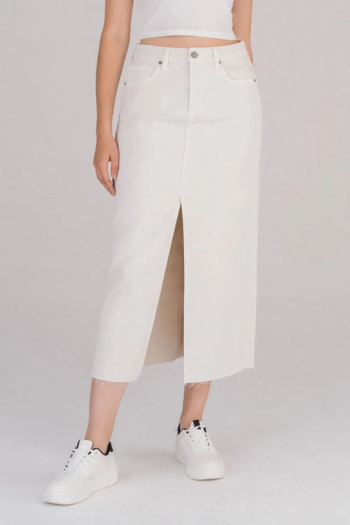 Hidden Jeans Peyton High Waist Midi Skirt