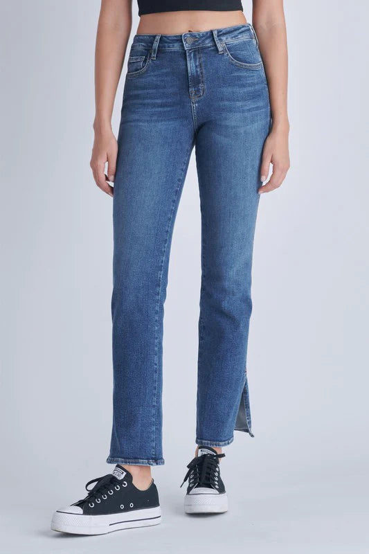 HIDDEN Ryan High Rise Bootcut w/ Side Slit Jeans