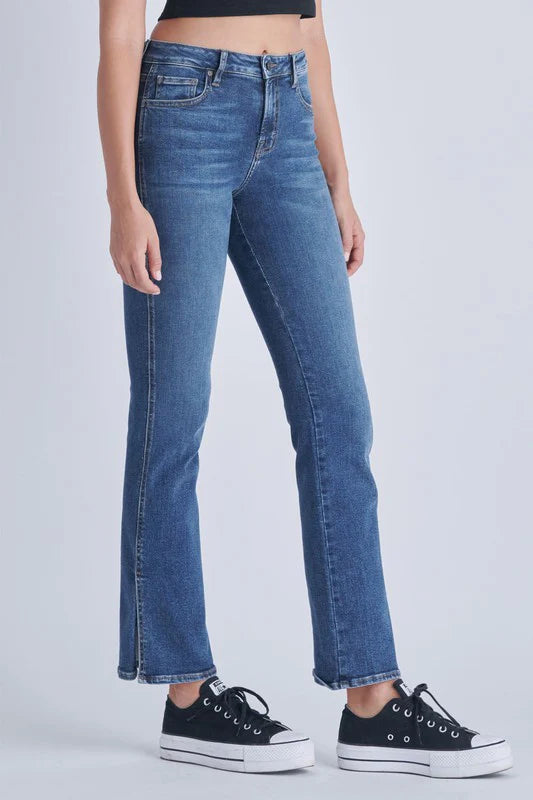 HIDDEN Ryan High Rise Bootcut w/ Side Slit Jeans