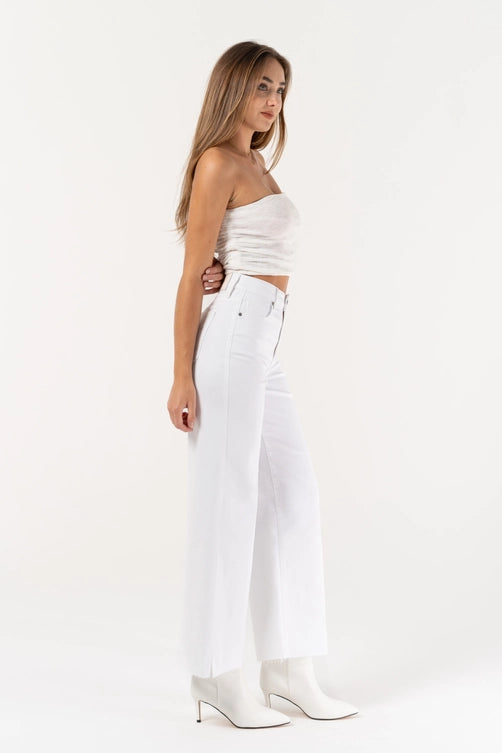 Hidden Jeans Nori High Waist Crop Wide Leg Jeans