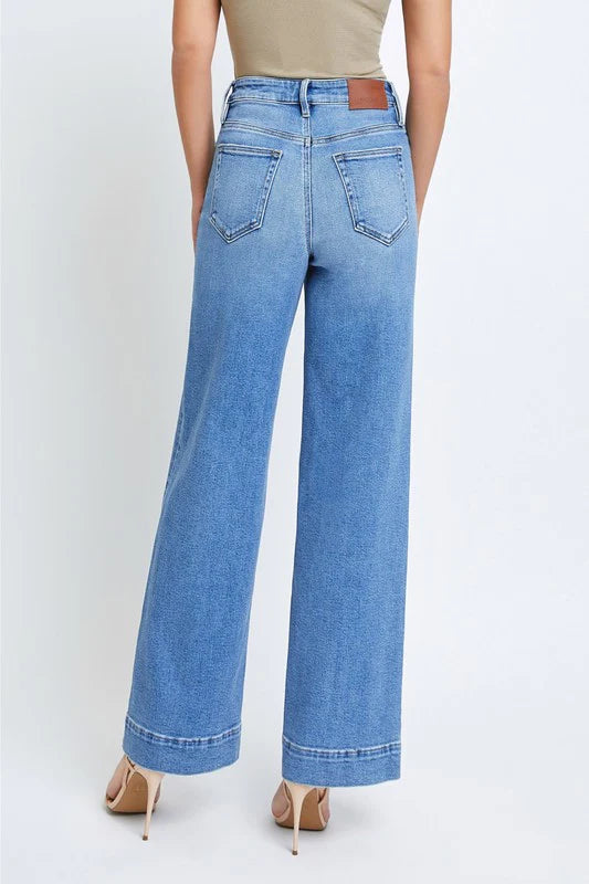 HIDDEN JEANS Nori Front Pocket Wide Leg Jeans