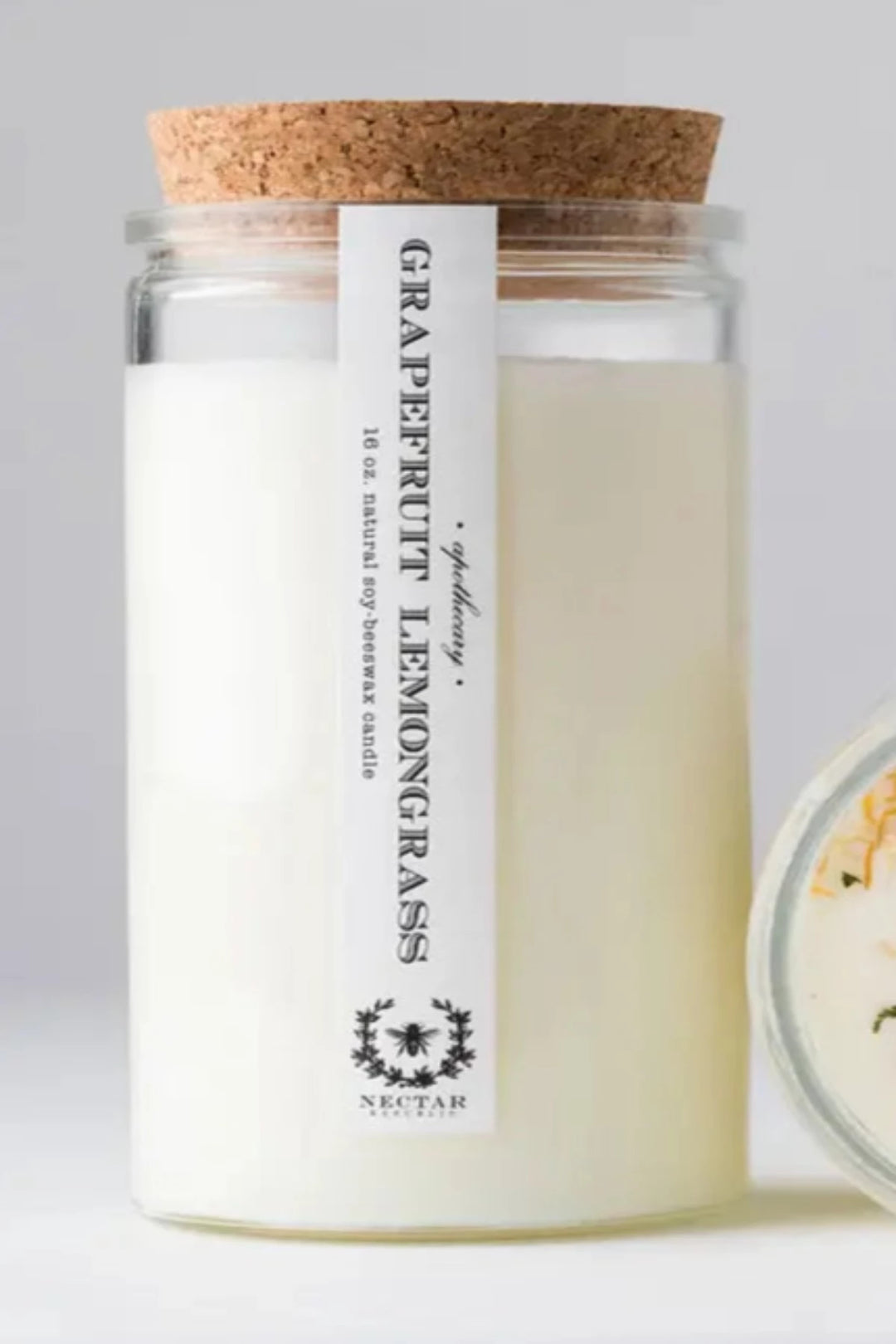 Nectar Republic - Soy Candle 16 oz - Grapefruit Lemongrass