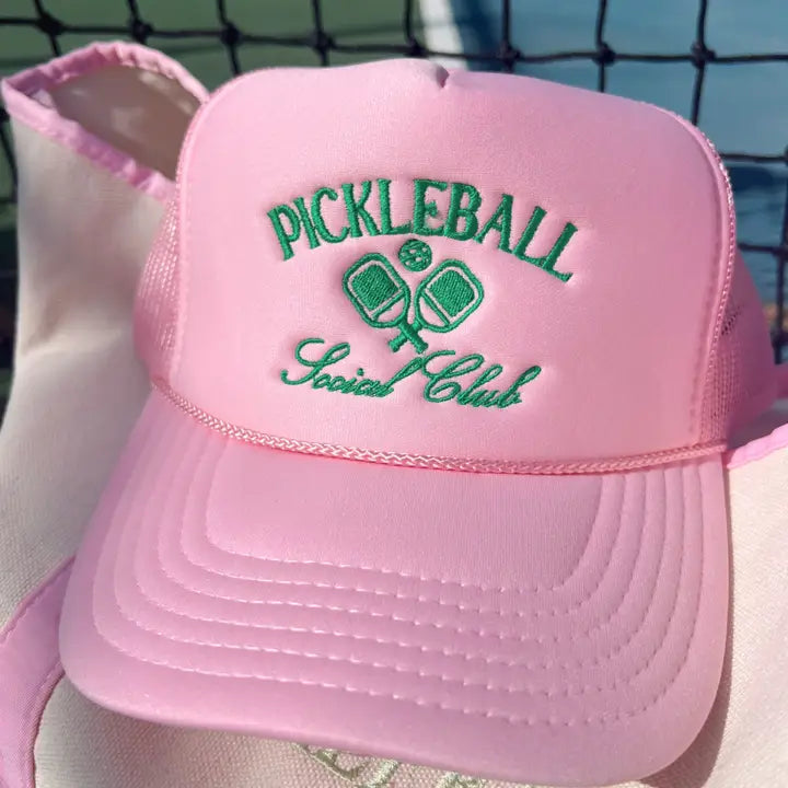 KENZKUSTOMZ - Pickleball Social Club Pink Trucker