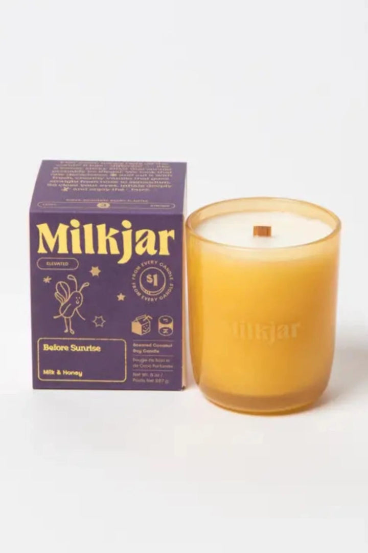 Before Sunrise - Milk & Honey Coconut Soy Candle - 8 Oz