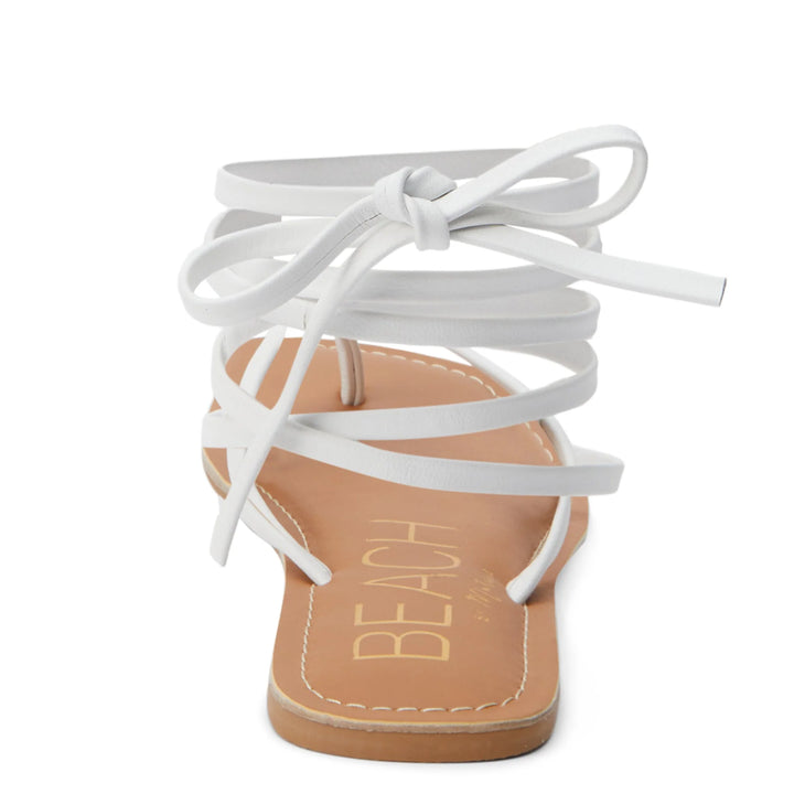 Matisse Bocas Ankle Wrap Sandal - White-MATISSE-drinkingwaterbeekman