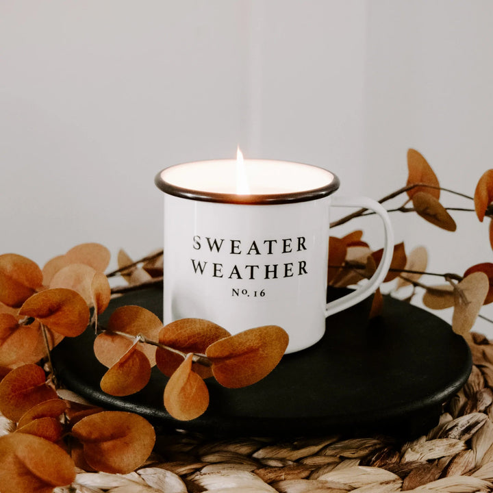 SWEET WATER DECOR - SWEATER WEATHER SOY CANDLE - MUG CANDLE-Sweet Water Decor-drinkingwaterbeekman