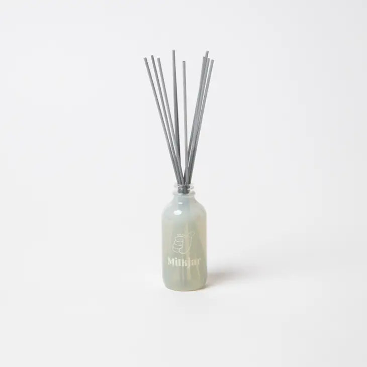 Dandy - Mahogany, Firewood & Pine Reed Diffuser - 4 Oz-Milk Jar Candle Co.-drinkingwaterbeekman