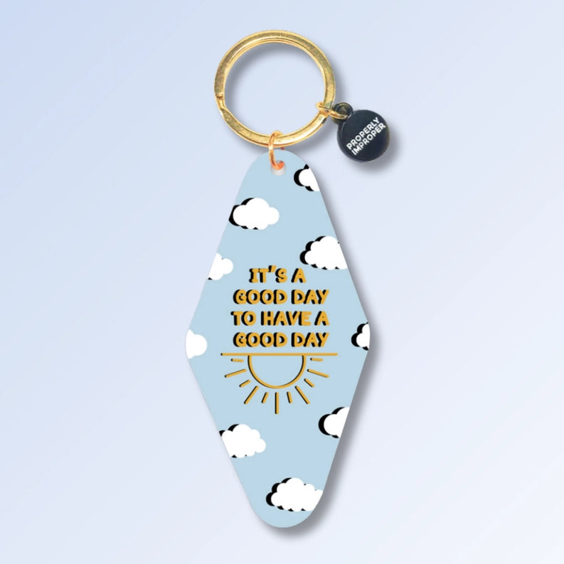 It's A Good Day - Keychain-key chain-drinkingwaterbeekman