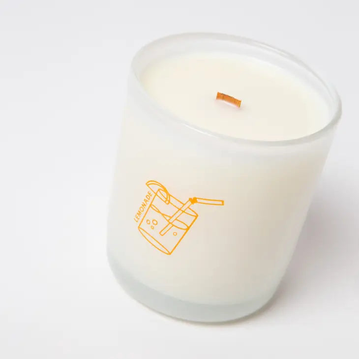 Lemonade - Coconut, Lime & Pine Coconut Soy Candle - 8 Oz-Milk Jar Candle Co.-drinkingwaterbeekman