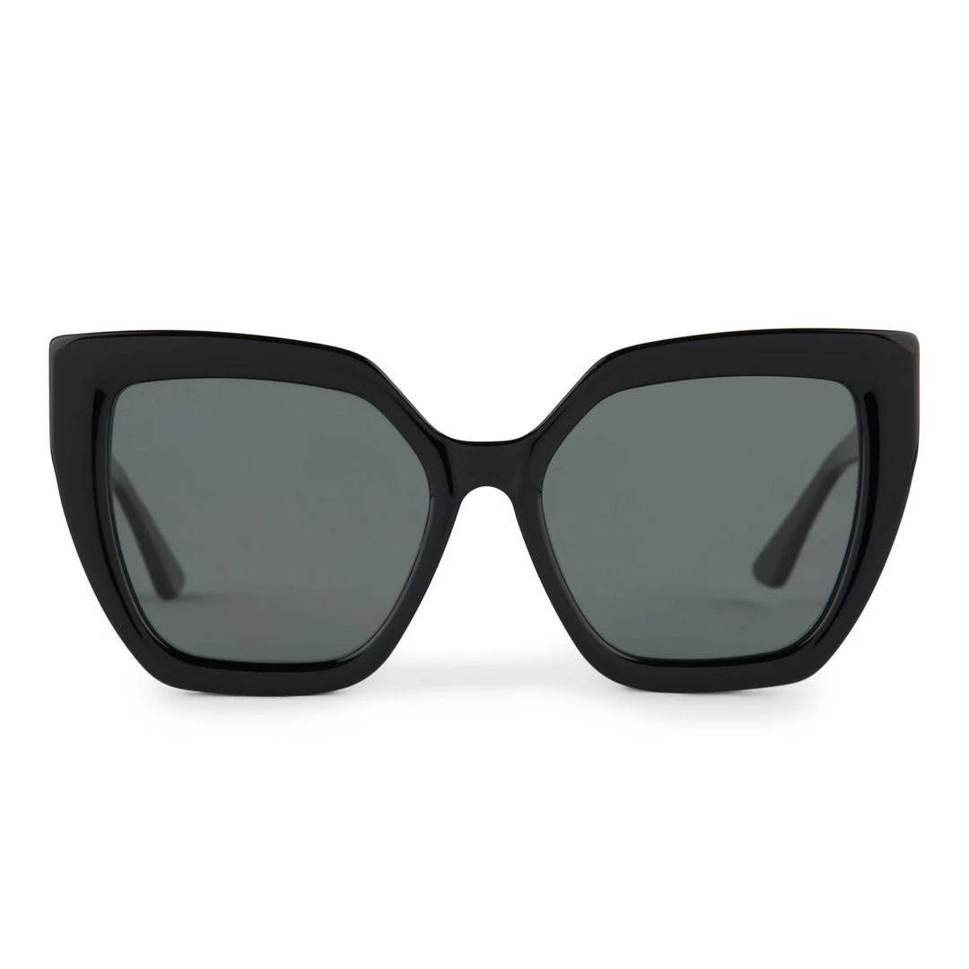 Diff Eyewear Blaire Black + Grey Polarized Sunglasses