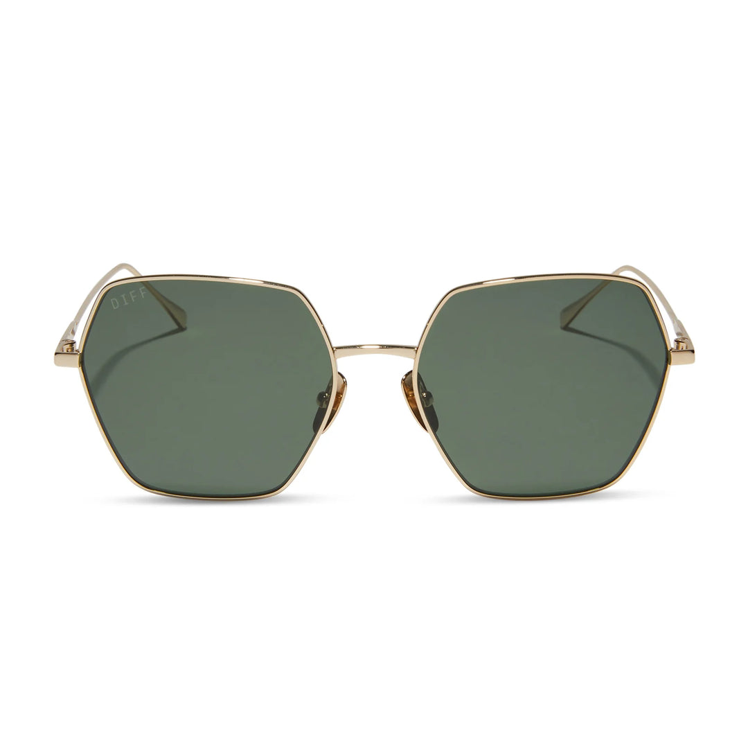 DIFF EYEWEAR Harlowe Sunglasses - Gold/G15