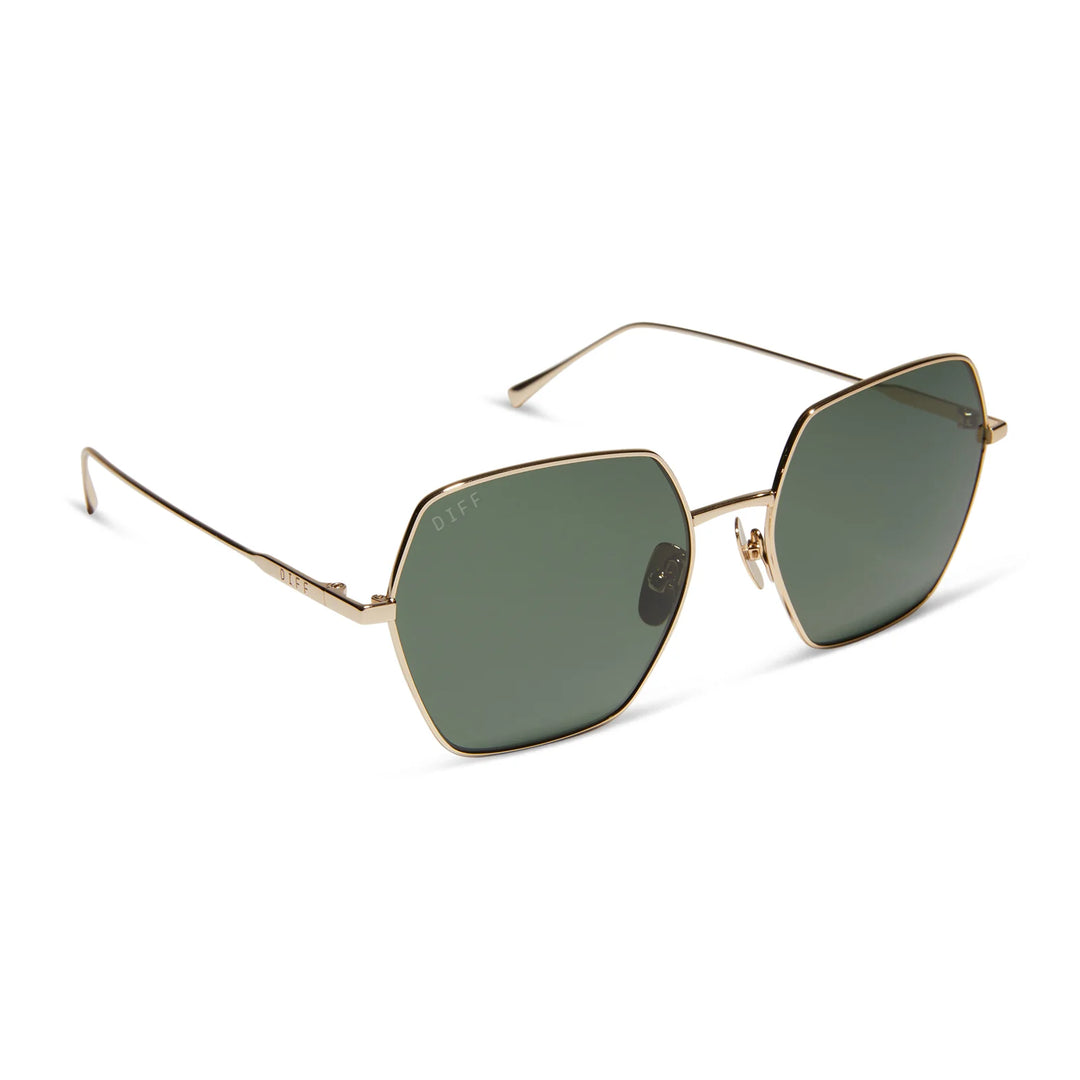 DIFF EYEWEAR Harlowe Sunglasses - Gold/G15