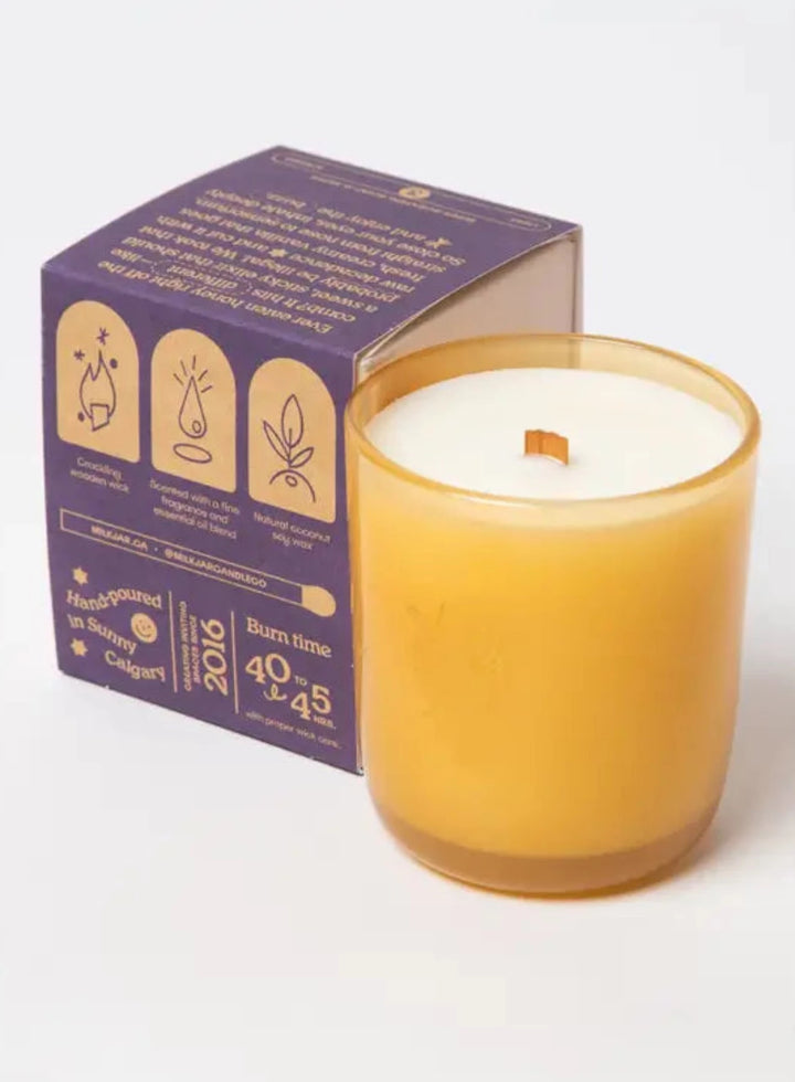 Before Sunrise - Milk & Honey Coconut Soy Candle - 8 Oz-Milk Jar Candle Co.-drinkingwaterbeekman