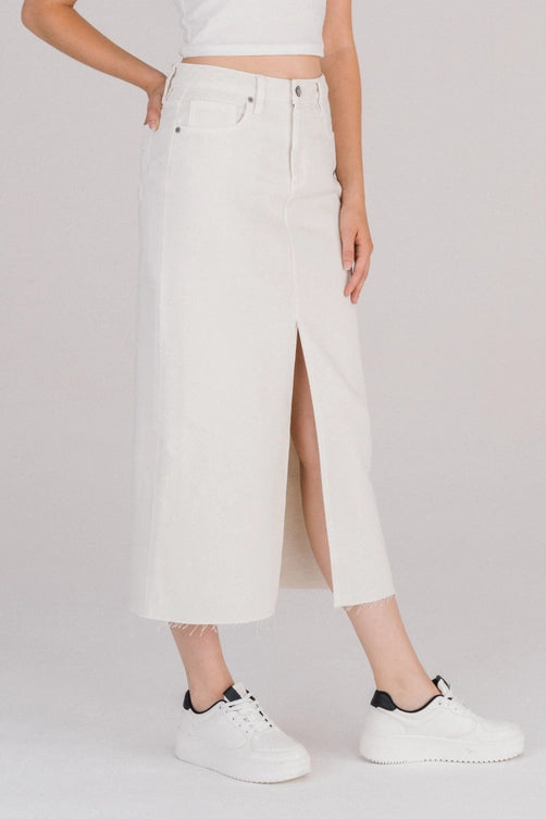 Hidden Jeans Peyton High Waist Midi Skirt