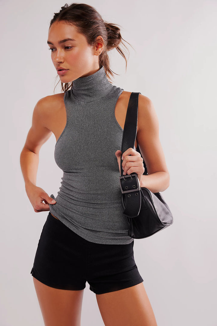 FREE PEOPLE Always Ready Turtleneck Tank