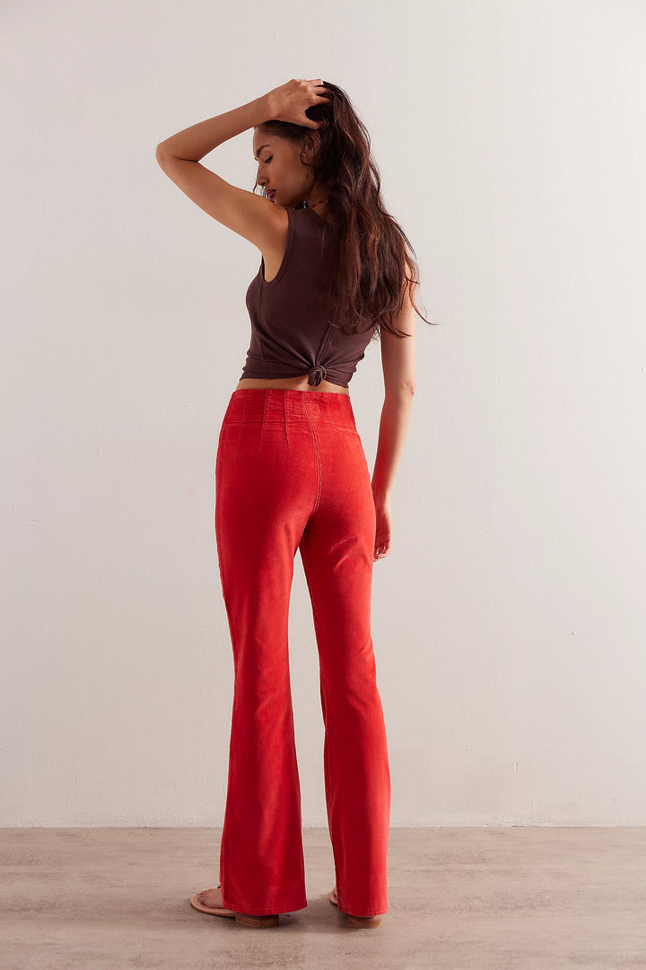 Free People Jayde Corduroy Flare Pants-Pants-drinkingwaterbeekman