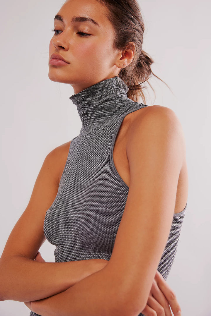 FREE PEOPLE Always Ready Turtleneck Tank