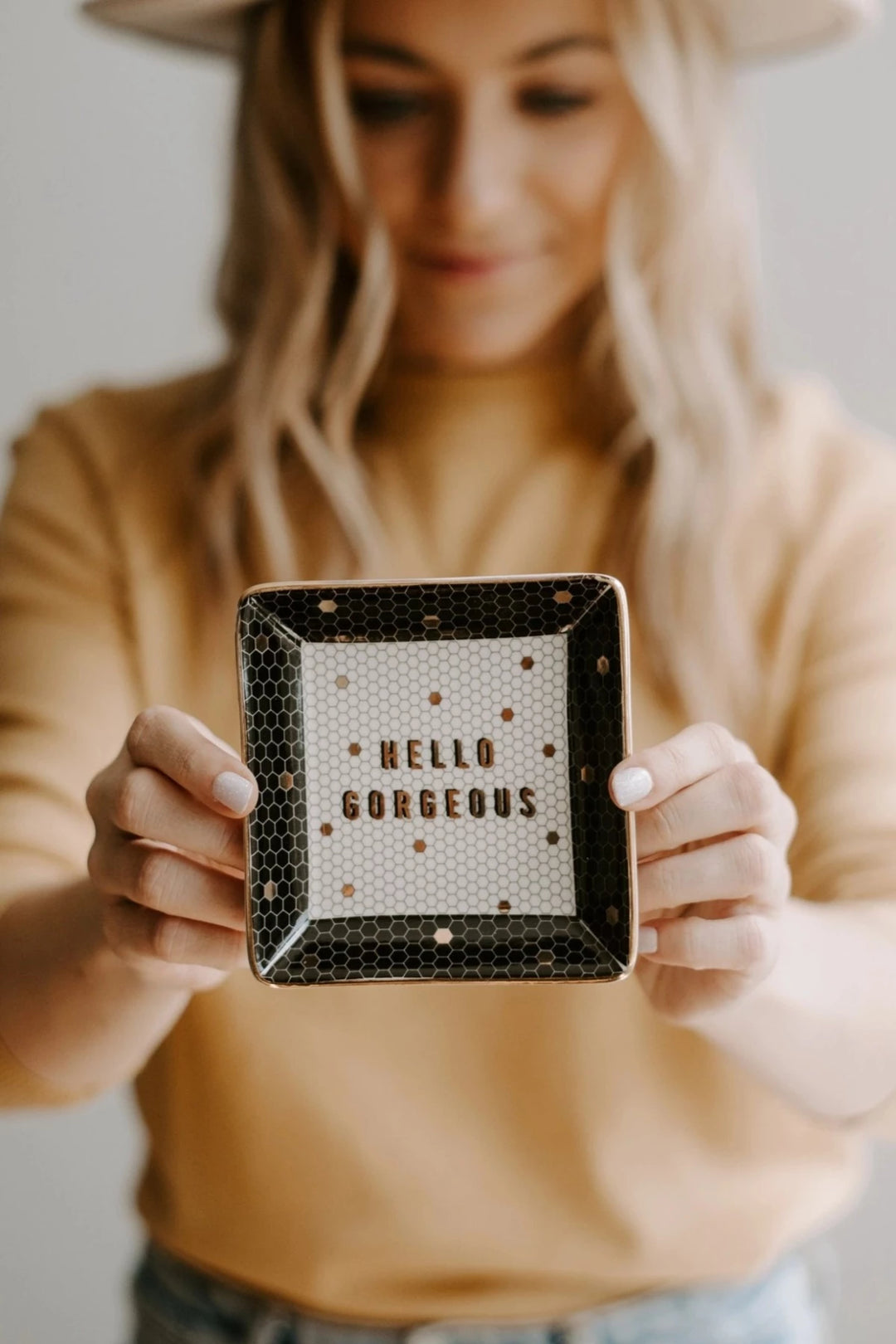 Hello Gorgeous Jewelry Dish