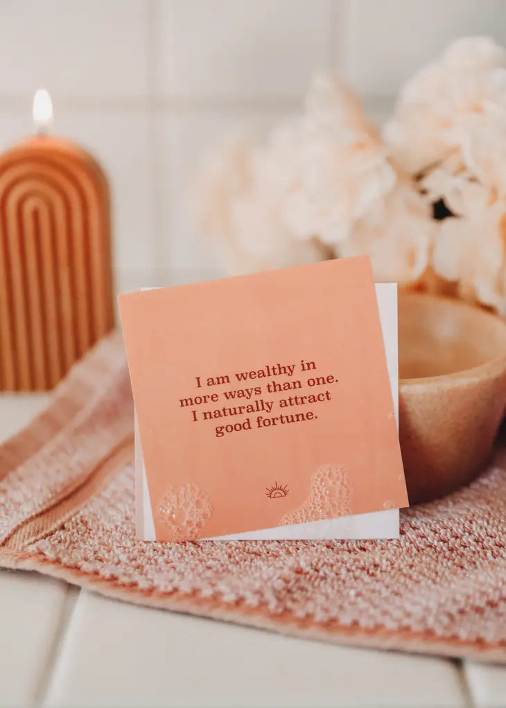 SHOWER AFFIRMATION CARDS - WELLNESS-JaxKelly-drinkingwaterbeekman