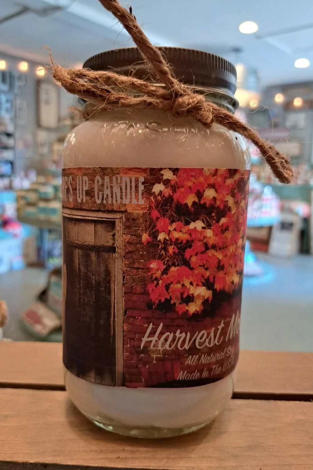 SURF'S UP CANDLE - MASON JAR CANDLE 16 OZ - VINTAGE HARVEST MOON