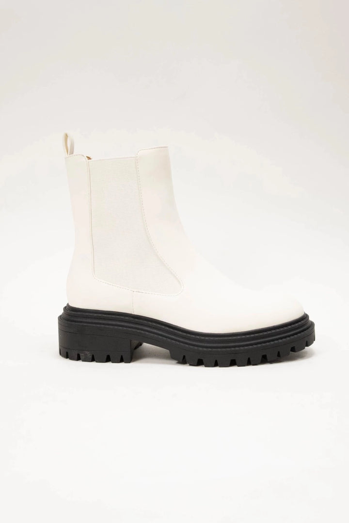 Nell Chelsea Ankle Boots - White-CCOCCI-drinkingwaterbeekman