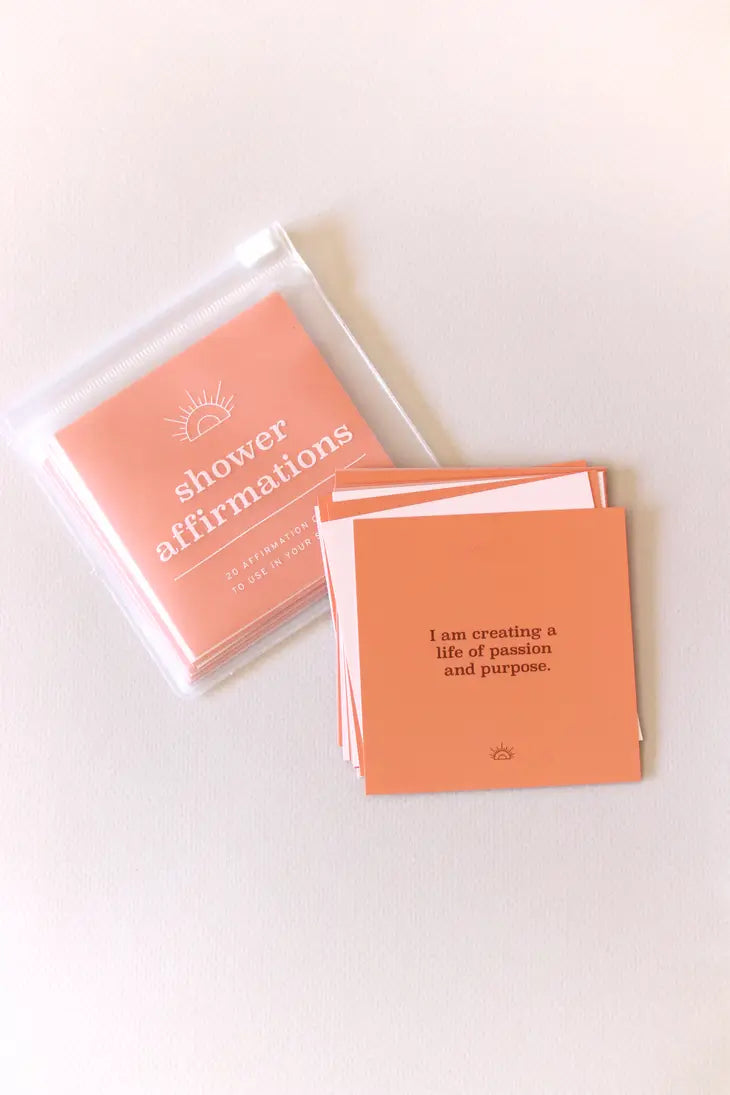 SHOWER AFFIRMATION CARDS - WELLNESS-JaxKelly-drinkingwaterbeekman