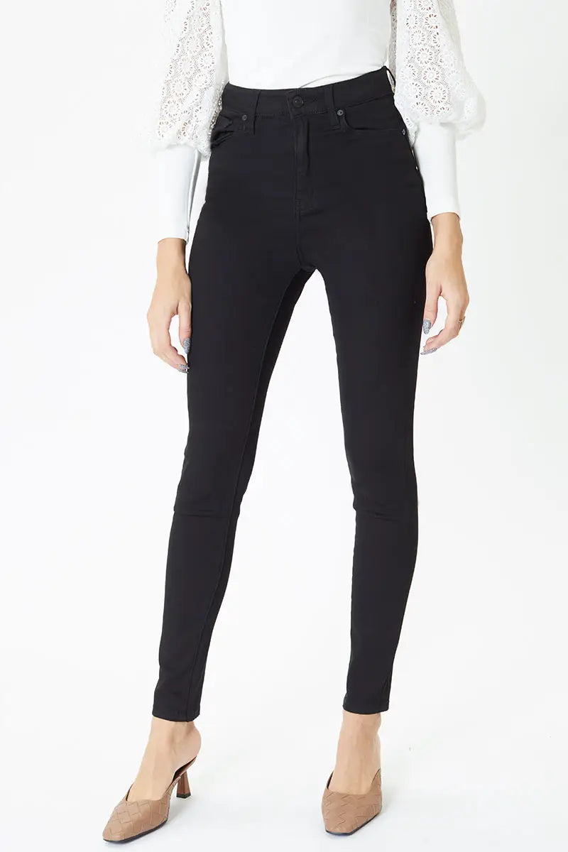 PARIS HIGH RISE SUPER SKINNY JEANS - BLACK