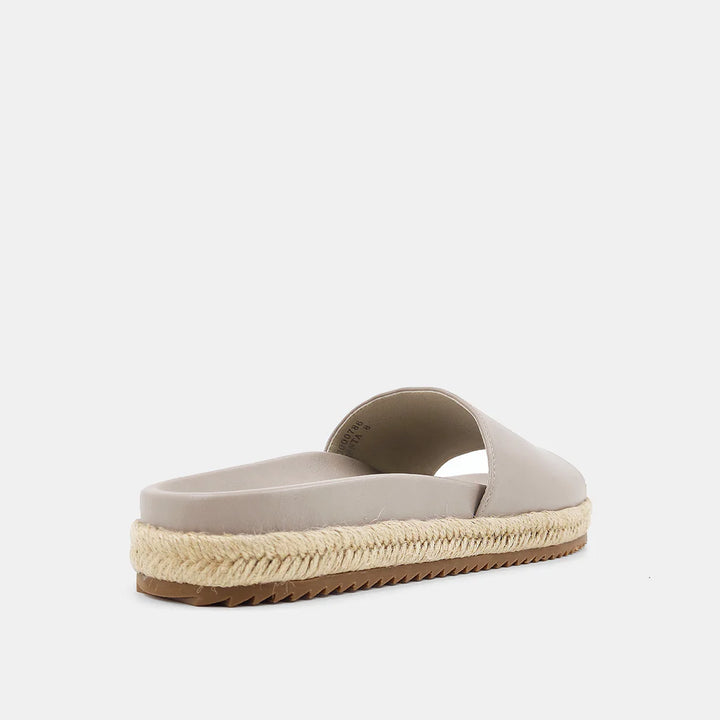 Cristiana Espadrille Slide Sandals - Taupe-SHUSHOP-drinkingwaterbeekman