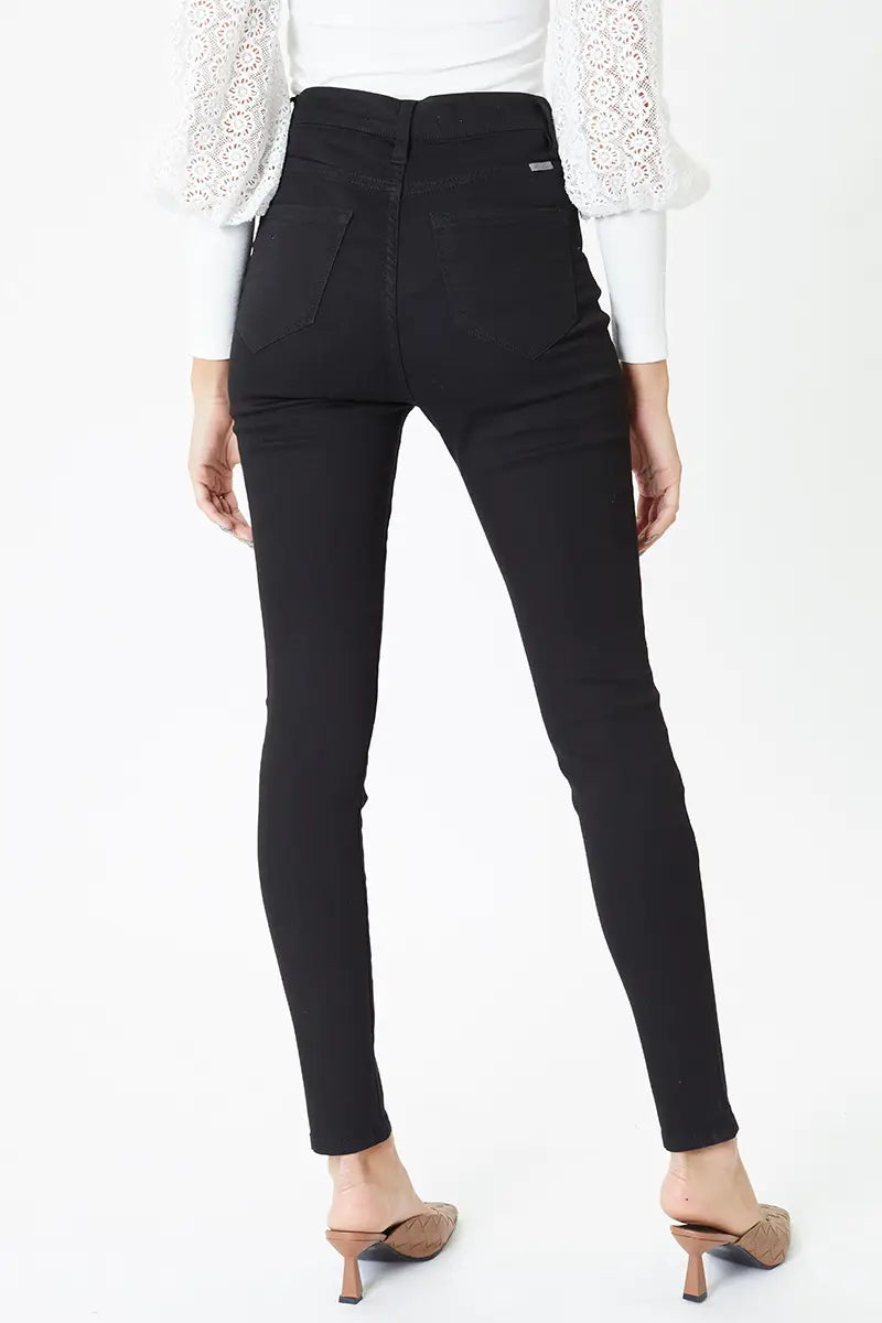 PARIS HIGH RISE SUPER SKINNY JEANS - BLACK-kan can-drinkingwaterbeekman