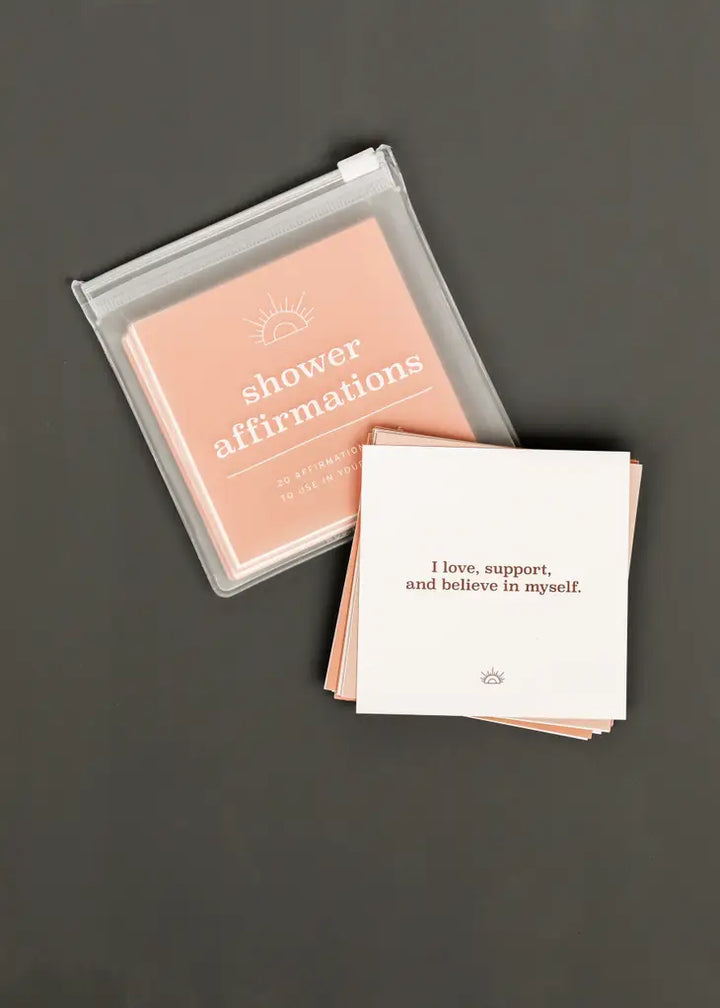 SHOWER AFFIRMATION CARDS - WELLNESS-JaxKelly-drinkingwaterbeekman