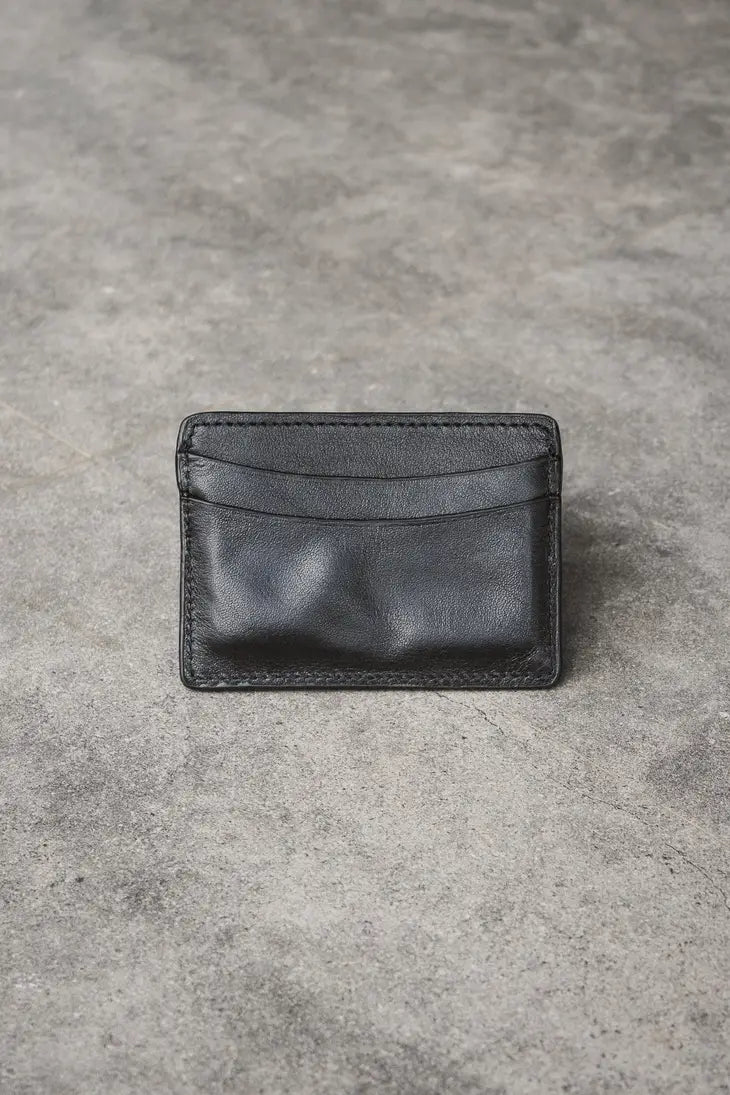 CARDHOLDER LUXE LEATHER WALLET- BLACK-MANDRN-drinkingwaterbeekman