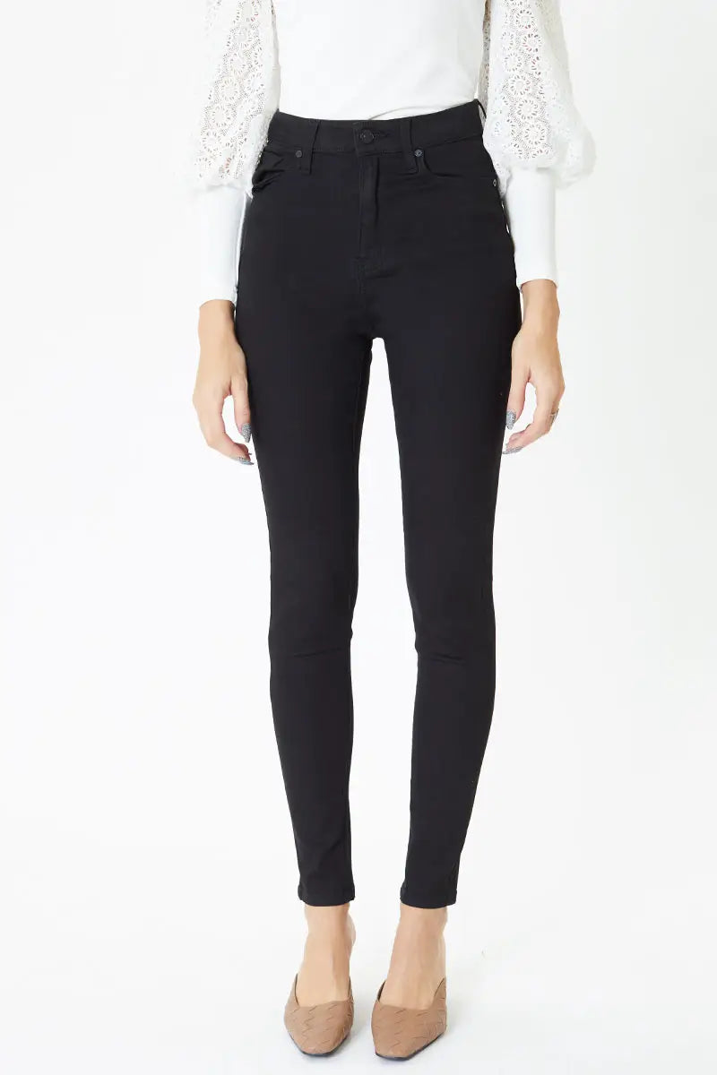 PARIS HIGH RISE SUPER SKINNY JEANS - BLACK