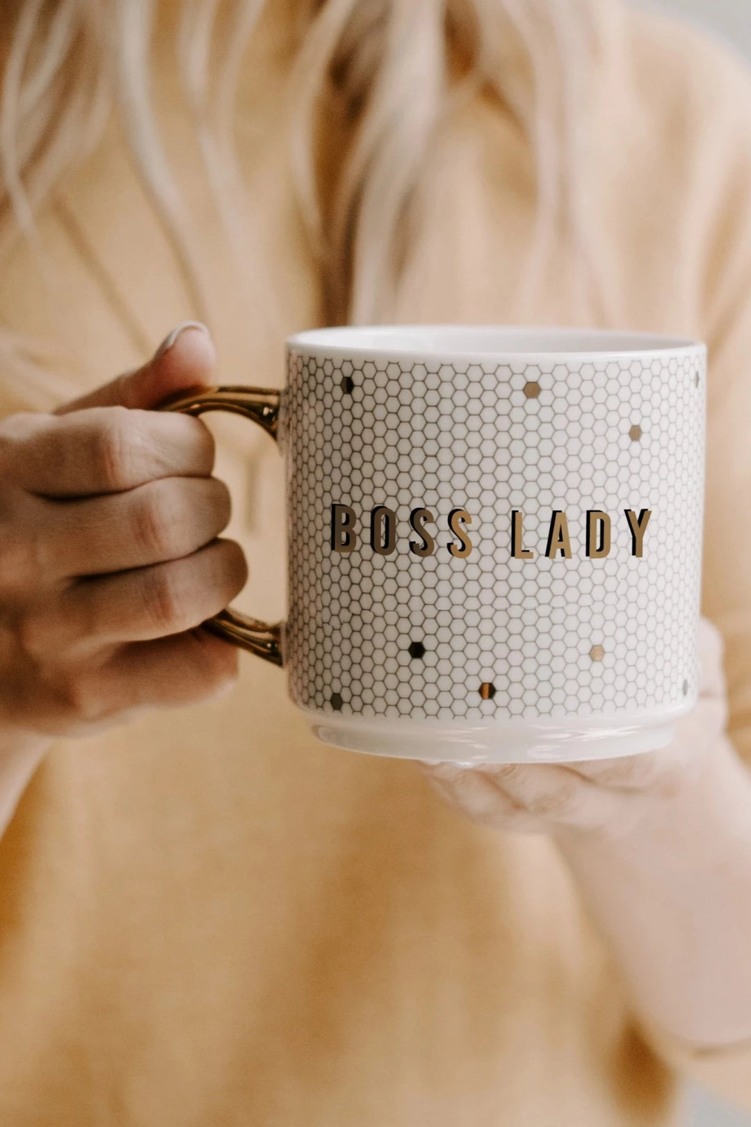 SWEET WATER DECOR - BOSS LADY TILE COFFEE MUG