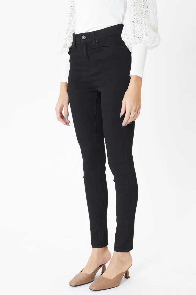 PARIS HIGH RISE SUPER SKINNY JEANS - BLACK