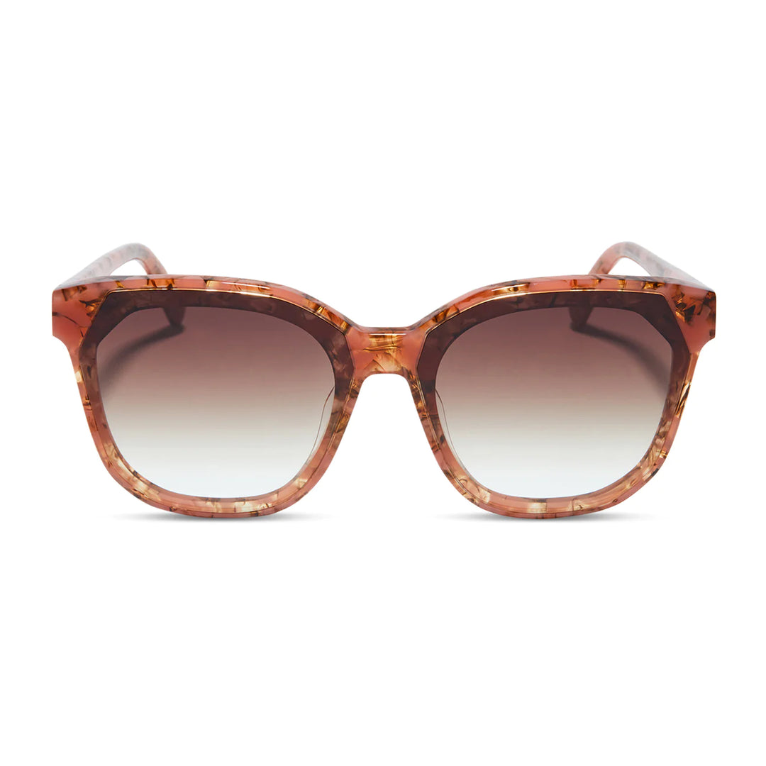 Diff Eyewear Gia - Beige Coral Tort Brown Gradient Sunglasses-DIFF EYEWEAR-drinkingwaterbeekman